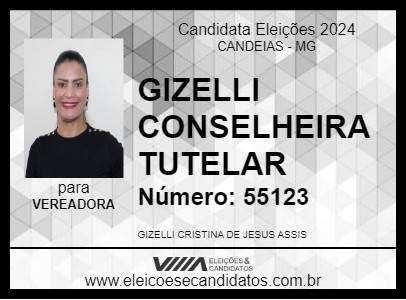 Candidato GIZELLI  CONSELHEIRA  TUTELAR 2024 - CANDEIAS - Eleições