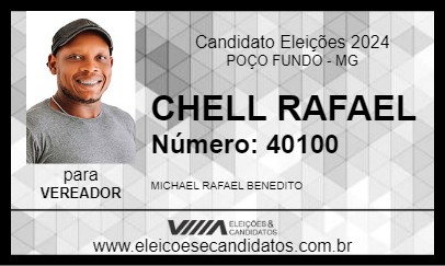 Candidato CHELL RAFAEL 2024 - POÇO FUNDO - Eleições