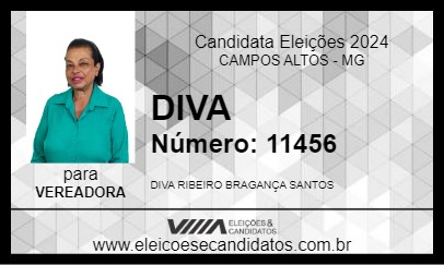 Candidato DIVA 2024 - CAMPOS ALTOS - Eleições