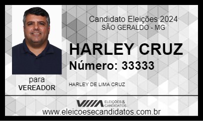 Candidato HARLEY CRUZ 2024 - SÃO GERALDO - Eleições