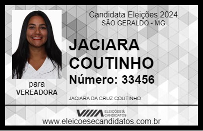 Candidato JACIARA COUTINHO 2024 - SÃO GERALDO - Eleições