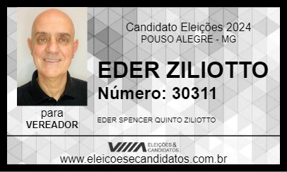 Candidato EDER ZILIOTTO 2024 - POUSO ALEGRE - Eleições