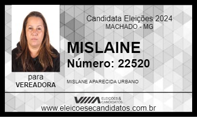 Candidato MISLAINE 2024 - MACHADO - Eleições