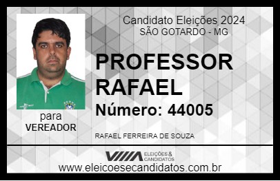 Candidato PROFESSOR RAFAEL 2024 - SÃO GOTARDO - Eleições