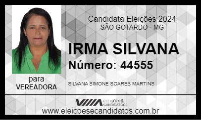 Candidato IRMA SILVANA 2024 - SÃO GOTARDO - Eleições