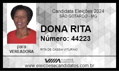 Candidato DONA RITA 2024 - SÃO GOTARDO - Eleições