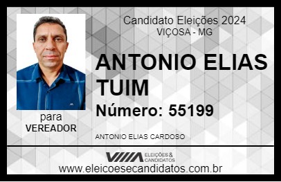 Candidato ANTONIO ELIAS TUIM 2024 - VIÇOSA - Eleições