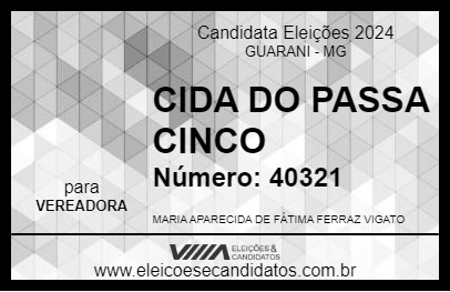 Candidato CIDA DO PASSA CINCO 2024 - GUARANI - Eleições