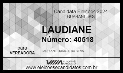 Candidato LAUDIANE 2024 - GUARANI - Eleições