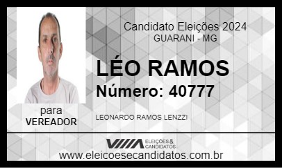 Candidato LÉO RAMOS 2024 - GUARANI - Eleições