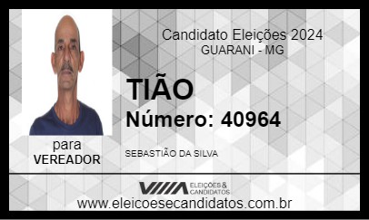 Candidato TIÃO 2024 - GUARANI - Eleições