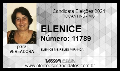 Candidato ELENICE 2024 - TOCANTINS - Eleições