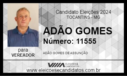 Candidato ADÃOZINHO 2024 - TOCANTINS - Eleições