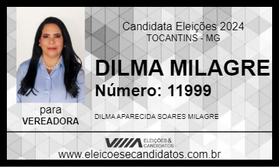 Candidato DILMA MILAGRE 2024 - TOCANTINS - Eleições