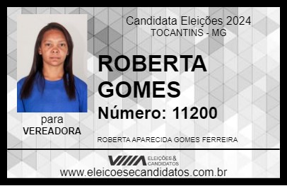 Candidato ROBERTA GOMES 2024 - TOCANTINS - Eleições