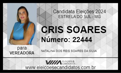 Candidato CRIS SOARES 2024 - ESTRELA DO SUL - Eleições