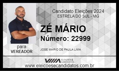 Candidato ZÉ MÁRIO 2024 - ESTRELA DO SUL - Eleições