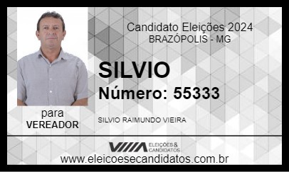 Candidato SILVIO 2024 - BRAZÓPOLIS - Eleições