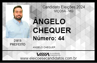 Candidato ÂNGELO CHEQUER 2024 - VIÇOSA - Eleições