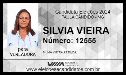 Candidato SILVIA VIEIRA 2024 - PAULA CÂNDIDO - Eleições