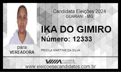 Candidato IKA DO GIMIRO 2024 - GUARANI - Eleições