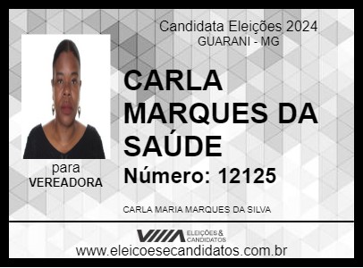 Candidato CARLA MARQUES DA SAÚDE 2024 - GUARANI - Eleições