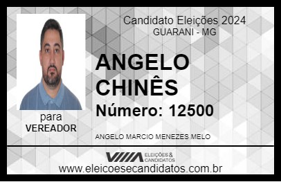 Candidato ANGELO CHINÊS 2024 - GUARANI - Eleições