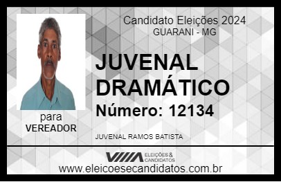 Candidato JUVENAL DRAMÁTICO 2024 - GUARANI - Eleições