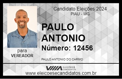 Candidato PAULO ANTONIO  2024 - PIAU - Eleições