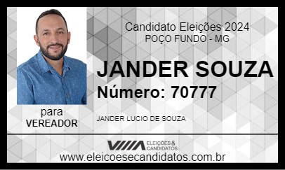 Candidato JANDER SOUZA 2024 - POÇO FUNDO - Eleições