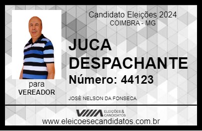 Candidato JUCA DESPACHANTE 2024 - COIMBRA - Eleições