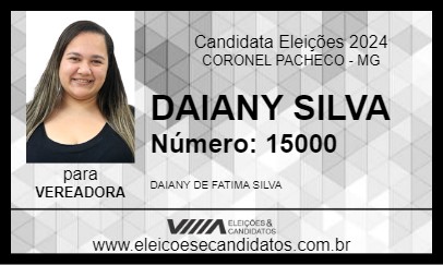 Candidato DAIANY SILVA 2024 - CORONEL PACHECO - Eleições