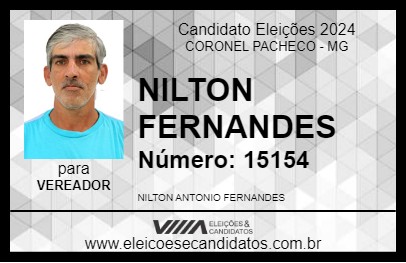 Candidato NILTON FERNANDES 2024 - CORONEL PACHECO - Eleições