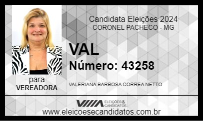 Candidato VAL 2024 - CORONEL PACHECO - Eleições