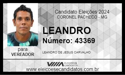 Candidato LEANDRO 2024 - CORONEL PACHECO - Eleições