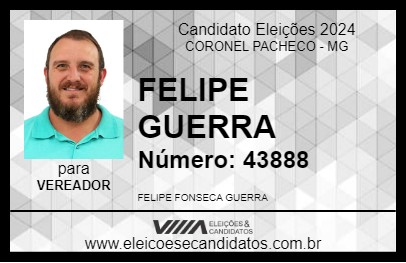 Candidato FELIPE GUERRA 2024 - CORONEL PACHECO - Eleições