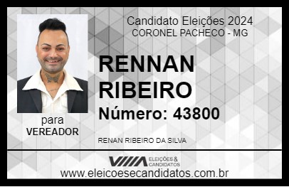 Candidato RENNAN RIBEIRO 2024 - CORONEL PACHECO - Eleições