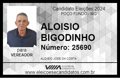 Candidato ALOISIO BIGODINHO 2024 - POÇO FUNDO - Eleições