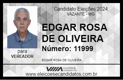 Candidato EDGAR ROSA 2024 - VAZANTE - Eleições