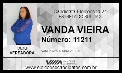 Candidato VANDA VIEIRA 2024 - ESTRELA DO SUL - Eleições