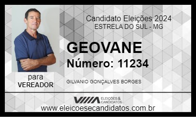 Candidato GEOVANE 2024 - ESTRELA DO SUL - Eleições