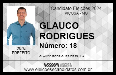 Candidato GLAUCO RODRIGUES 2024 - VIÇOSA - Eleições