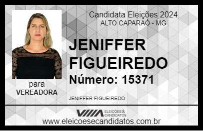 Candidato JENIFFER FIGUEIREDO 2024 - ALTO CAPARAÓ - Eleições