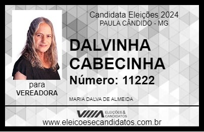 Candidato DALVINHA CABECINHA 2024 - PAULA CÂNDIDO - Eleições