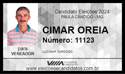 Candidato CIMAR OREIA 2024 - PAULA CÂNDIDO - Eleições