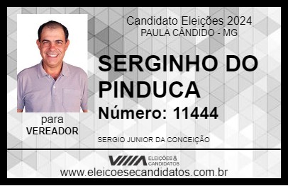 Candidato SERGINHO DO PINDUCA 2024 - PAULA CÂNDIDO - Eleições