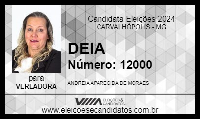 Candidato DEIA  2024 - CARVALHÓPOLIS - Eleições