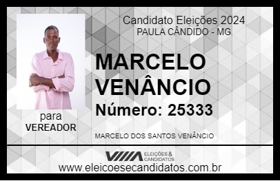 Candidato MARCELO VENÂNCIO 2024 - PAULA CÂNDIDO - Eleições