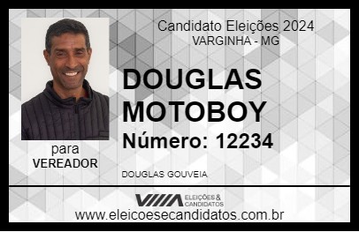 Candidato DOUGLAS  MOTOBOY 2024 - VARGINHA - Eleições