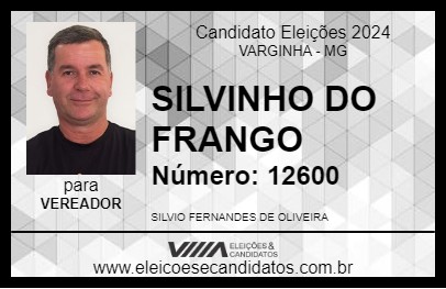 Candidato SILVINHO DO FRANGO 2024 - VARGINHA - Eleições